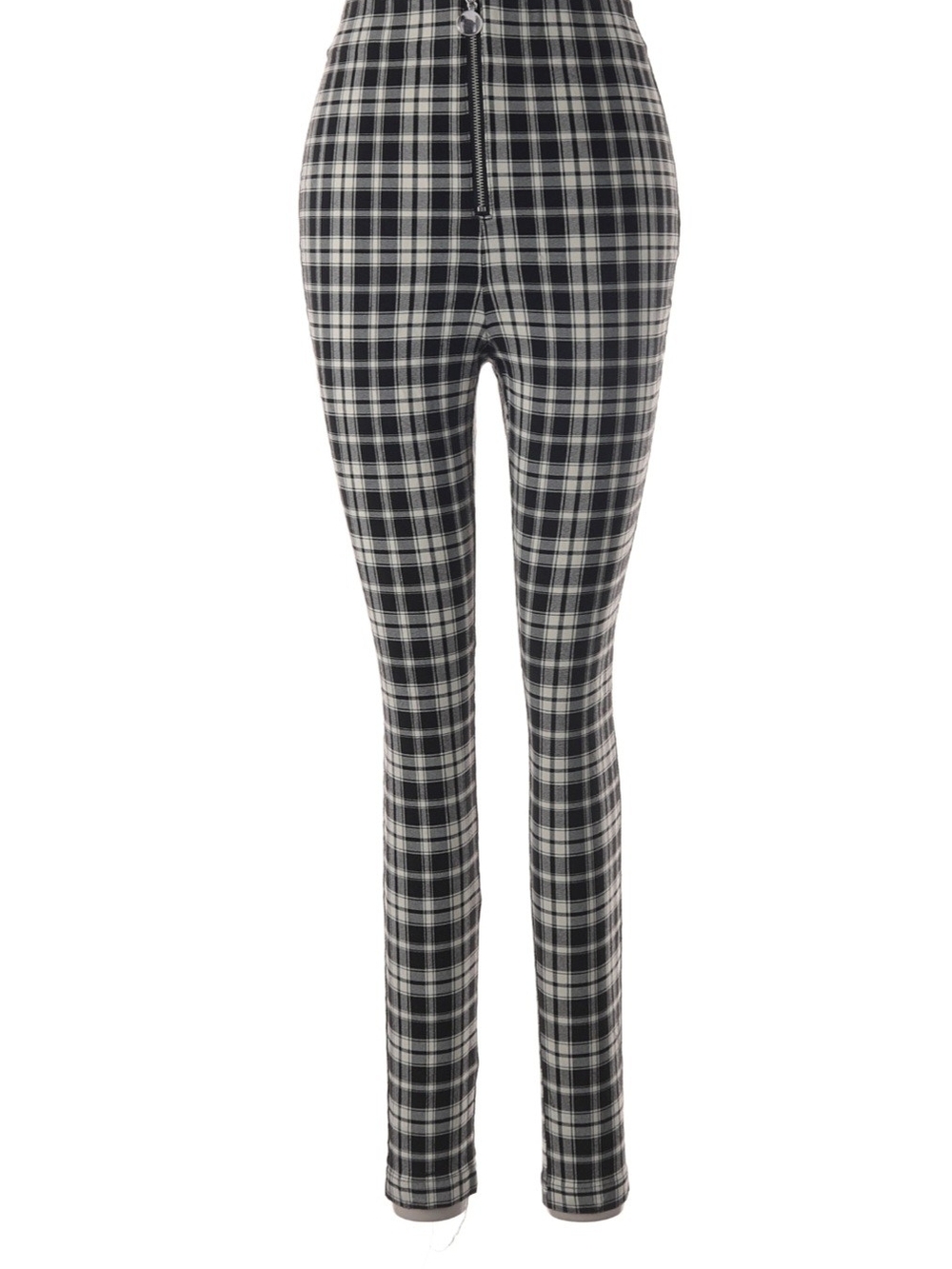 Zara Plaid Leggings / Skinny Leg Pants